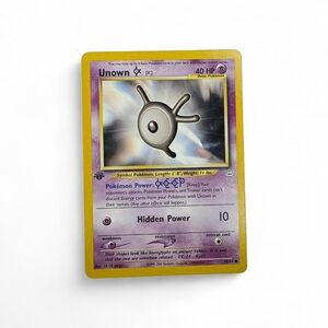 1st Edition Vintage 90s Unown Pokemon Trading Card